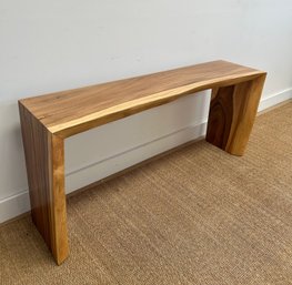 66' Live Edge Cascading Wood Console Table
