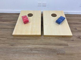 GoSports Tailgate Size Premium Wood Cornhole Set