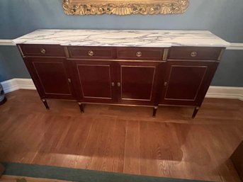 Louis XVI Marble Top Side Board