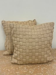 Pair Of Potterbarn Outdoor Throw Pillows