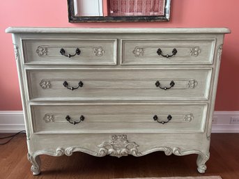 Louis J Solomon 4 Drawer Green Painted Dresser