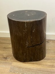 Petrified Wood End Table (weighs Over 350Lbs)
