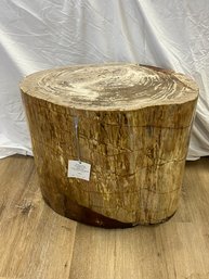 Oval Petrified Wood Occasional Table (weighs Over 450Lbs)