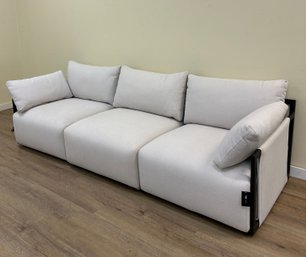 Rail White 3 Piece Sofa By Home 2 Of 4 Available