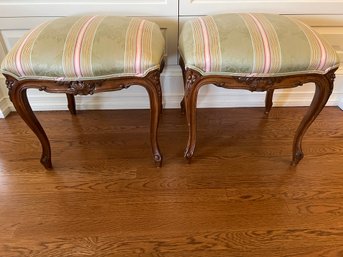 Pair French Provincial Stools