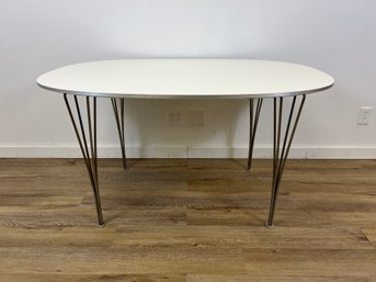 Piet Hein And Arne Jacobsen For Fritz Hansen Super Elliptical Table