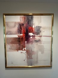 Modern Abstract Oil Pianting On Canvas Gregory Hawthorne