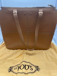 J. P. Tod's Camel Colored Leather Handbag