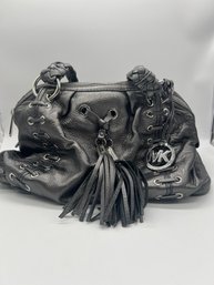 Michael Kors Metalic Gray Handbag