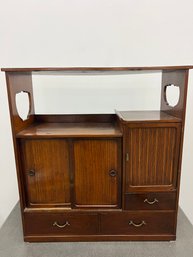 Antique Japanese Bamboo Tea Chest
