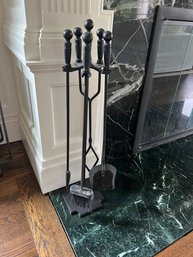 Set Of Iron Fireplace Tools