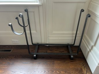 Iron Fireplace Log Holder