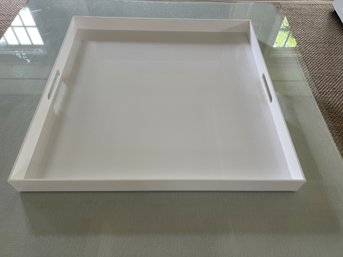 White Lacquered Tray