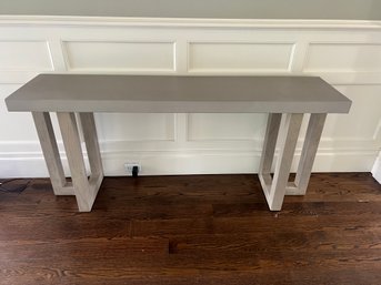 Modern Gray/natural Toned Console Table