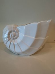 White Ceramic Snail Shell