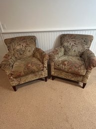 Pair Of Brown Armchairs