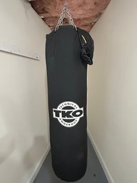 TKO Heavy Bag And Harbinger Gloves