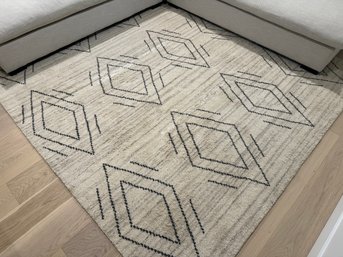 Nuloom Newcastle Ivory And Grey Diamond 8'x10' Area Rug