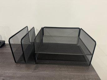 Wire Mesh Combination Desktop Organizer
