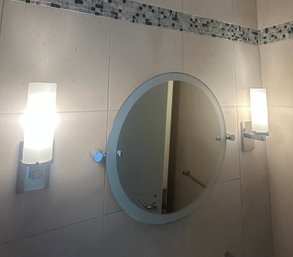 Pair Of Vianne Chrome Sconces