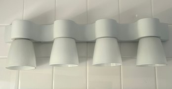 Modern White 4 Light Vanity Fixture (1 Of 3 Available)