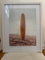 Surfboard Framed Photograph 16'x20'