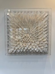 Floral Square Decorative Shadow Box Art 23.5'sq