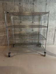Frontgate Metal Shelving On Wheels (1 Of 3)