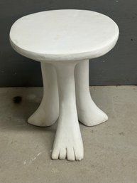 John Dickinson Signed 3 Legged African End Table