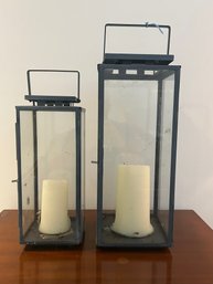 2 Outdoor Candle Lanterns