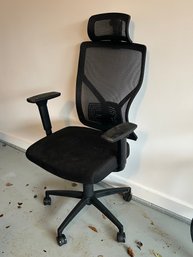Black Office Chair With Neck Support