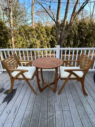 Two Outdoor Chairs And Table