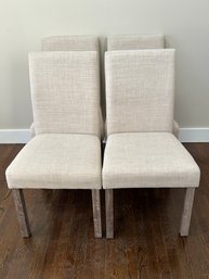Set Of 4 (new In Box)upholstered Dining Chairs