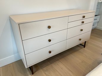 Van 7 Drawer Alabaster Dresser From Mecox Gardens Brass Pulls & Base