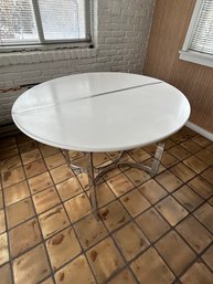 Modern Chrome Round Table
