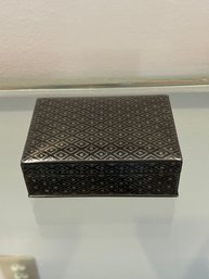 Black Metal Trinket Box