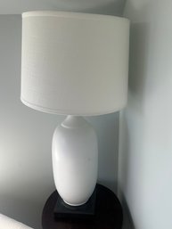 34' White Ceramic Table Lamp