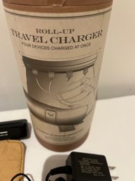 Restoration Hardware Roll Up Travel Charger