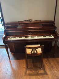 Steinway & Sons Piano Model 40 Hepplewhite In Mahogany With Orig. Receipt From 1947