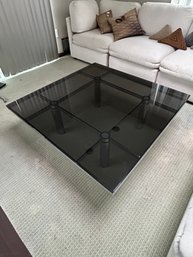 Andre Table By Tobia Scarpa For Knoll Chrome And Glass Coffee Table