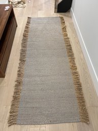Nuloom Terrain Flatweave Grey 2'6' X 8' Jute Area Rug
