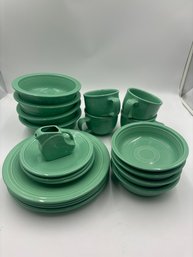 Lot Of Green Fiesta Ware