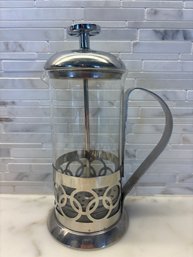 French Press With Circular Designs