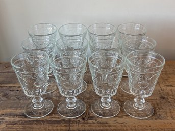 Set Of 12 La Rochere Seashell Glasses Made In France