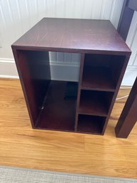 Dark Wood Storage Shelf