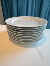 Set Of 10 Crate And Barrel 9 Inch Plates