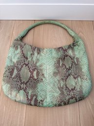 Devi Kroell Green Snakeskin Bag