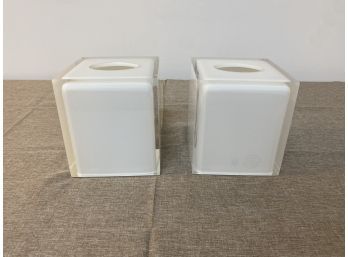 Jonathan Adler White Hollywood Tissue Box Cover