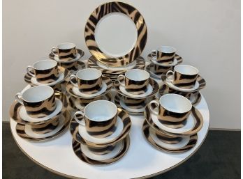 Ralph Lauren Tangier Dinner Plates, Cups And Saucers