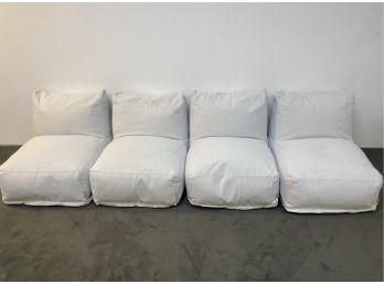 Set Of 4 Majestic Bean Bag Chair Lounger